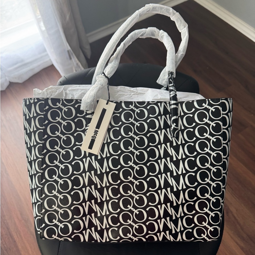 Luxury Logo Leather Tote